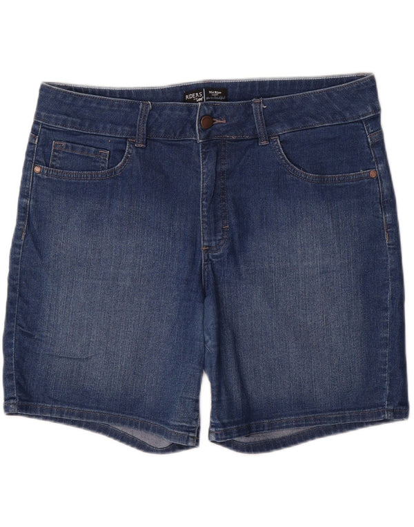 Lee Womens Riders Mid Rise Denim Shorts US 16 2XL W36 Blue Cotton