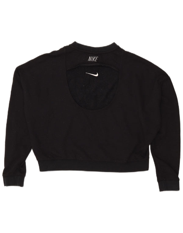 Γυναικεία φούτερ Nike Crop Oversized Jumper UK 18 XL Μαύρο Πολυεστέρας