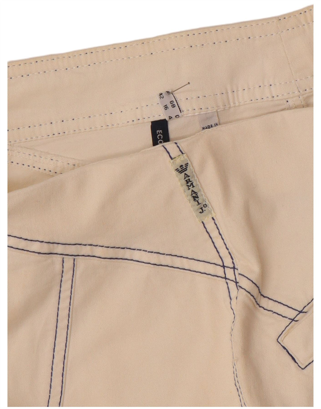 Armani Γυναικεία Pencil Φούστα UK 16 Large W32 Off White