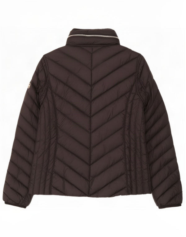 Michael Kors Γυναικείο μπουφάν με κουκούλα UK 14 Medium Black Nylon