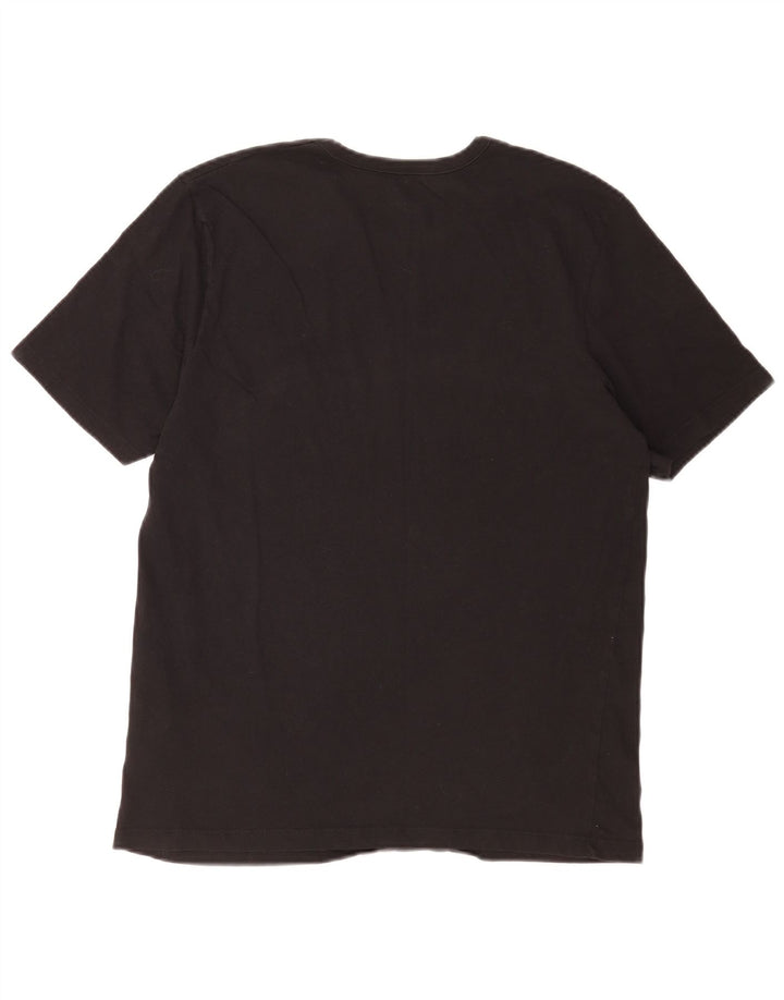 Ανδρικό T-Shirt Hugo Boss Top μεγάλο μαύρο βαμβακερό