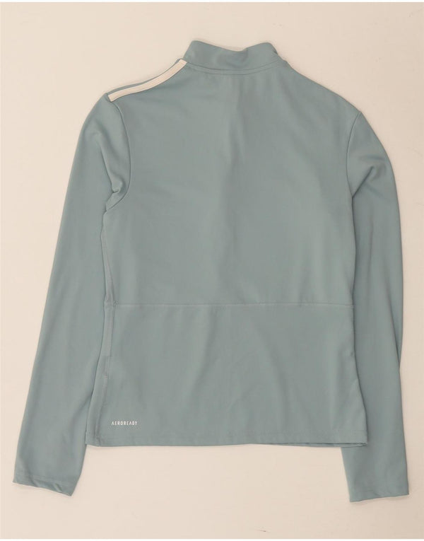 Adidas Γυναικεία φόρμα πουλόβερ με φερμουάρ Aeroready Top UK 16/18 Large Blue