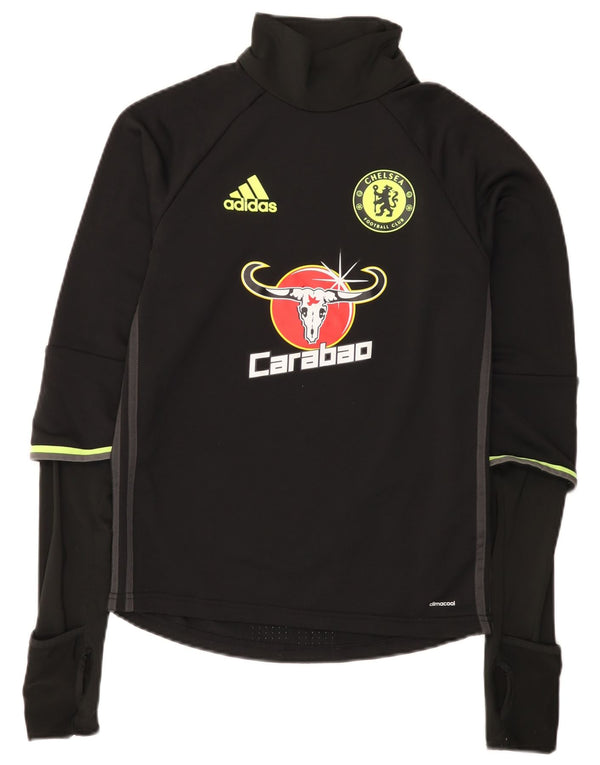 Adidas Mens Chelsea FC Graphic Top Long μακρυμάνικο XS Μαύρος Πολυεστέρας
