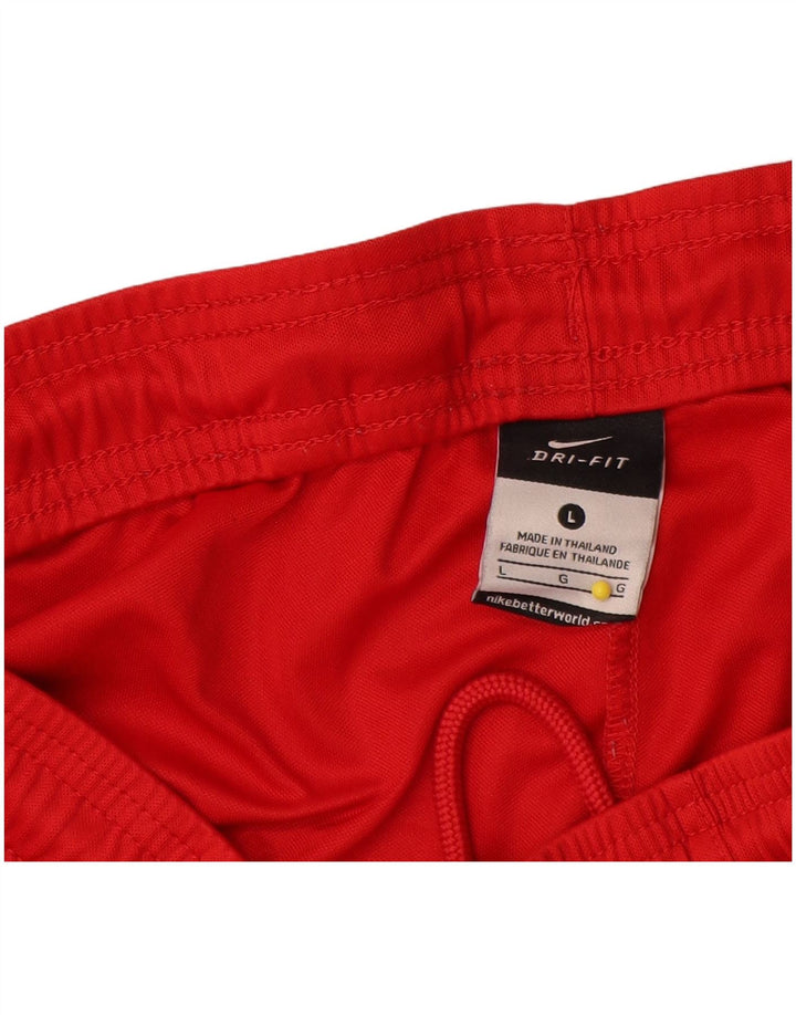 Ανδρικό αθλητικό σορτς Nike Dri Fit με μεγάλο κόκκινο πολυεστέρα