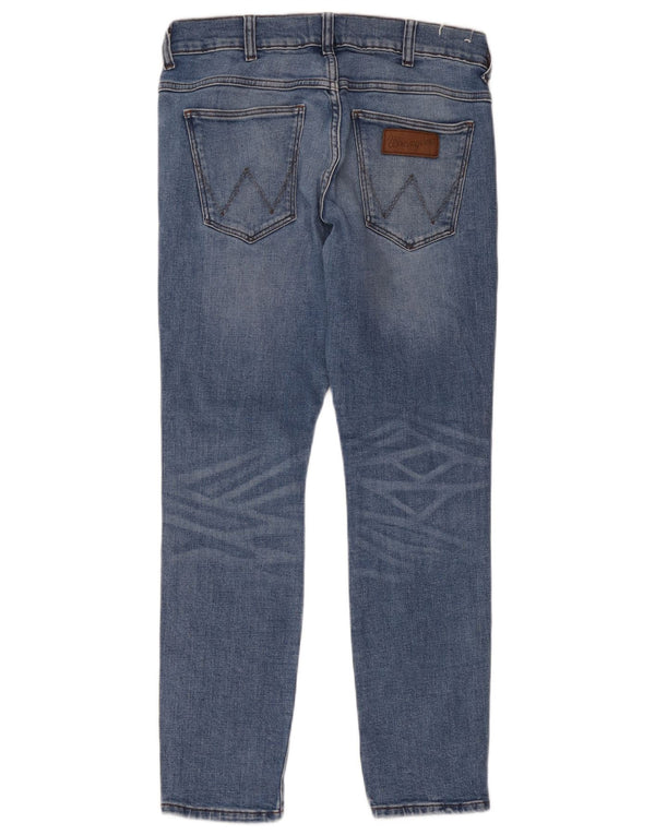 Ανδρικό τζιν Larston Wrangler με λεπτή εφαρμογή W30 L32 μπλε βαμβακερό