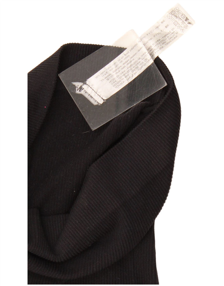 Zara Γυναικεία Maxi Φούστα Small W26 Black Nylon