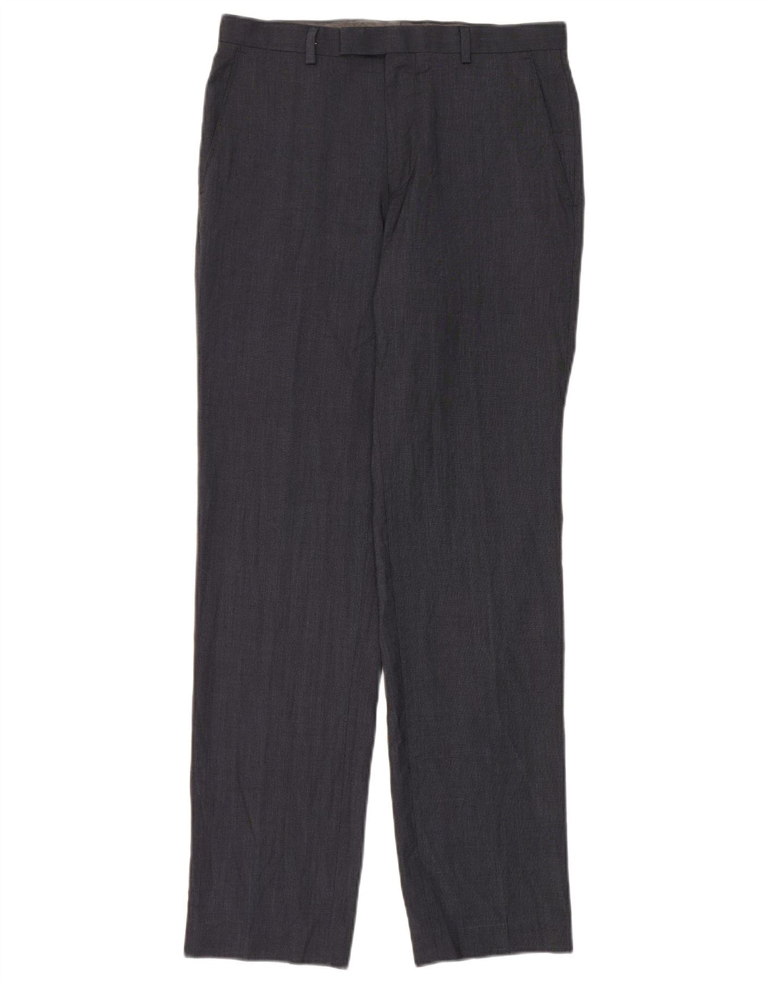 Ανδρικό ίσιο παντελόνι Marks & Spencer W30 L33 Navy Blue Polyester