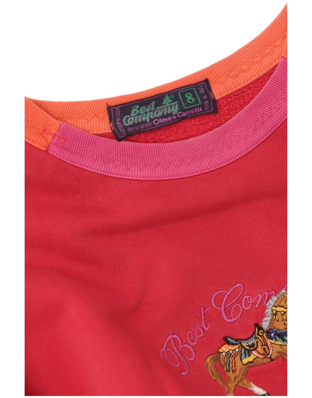 ΚΑΛΥΤΕΡΗ COMPANY Γυναικεία υπερμεγέθη γραφική φούτερ Jumper UK 8 Small Red