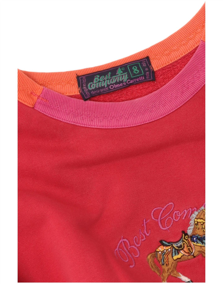 ΚΑΛΥΤΕΡΗ COMPANY Γυναικεία υπερμεγέθη γραφική φούτερ Jumper UK 8 Small Red