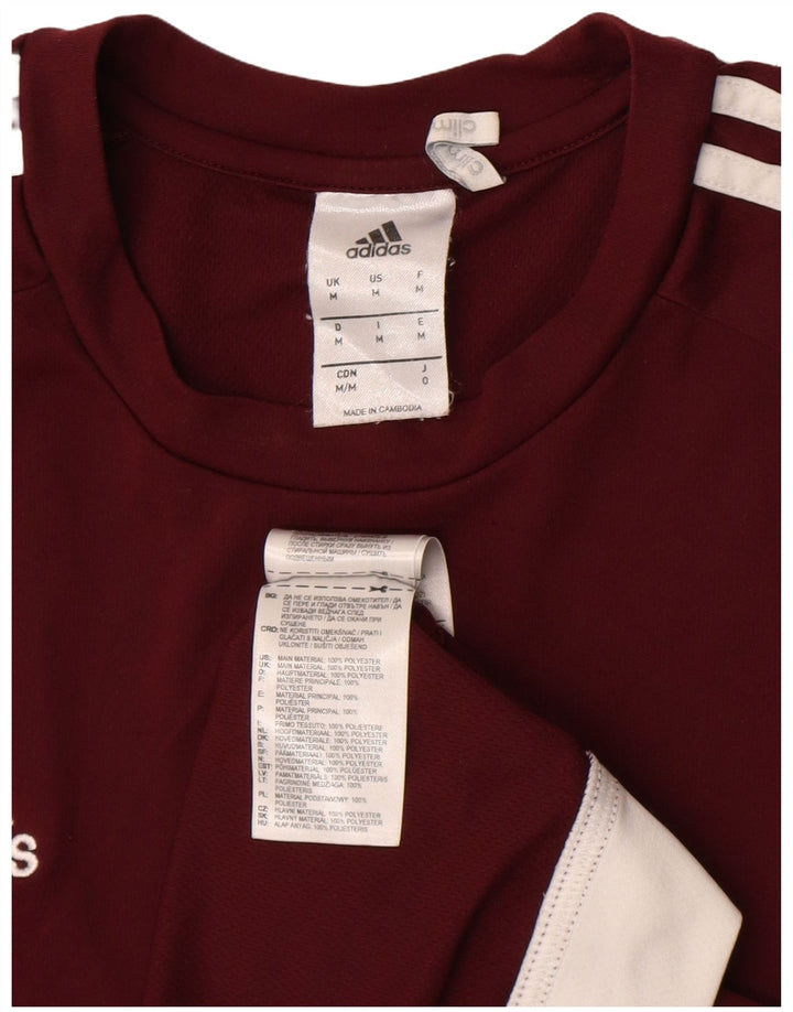 Ανδρικό T-Shirt Climalite Adidas Top Medium Maroon Polyester