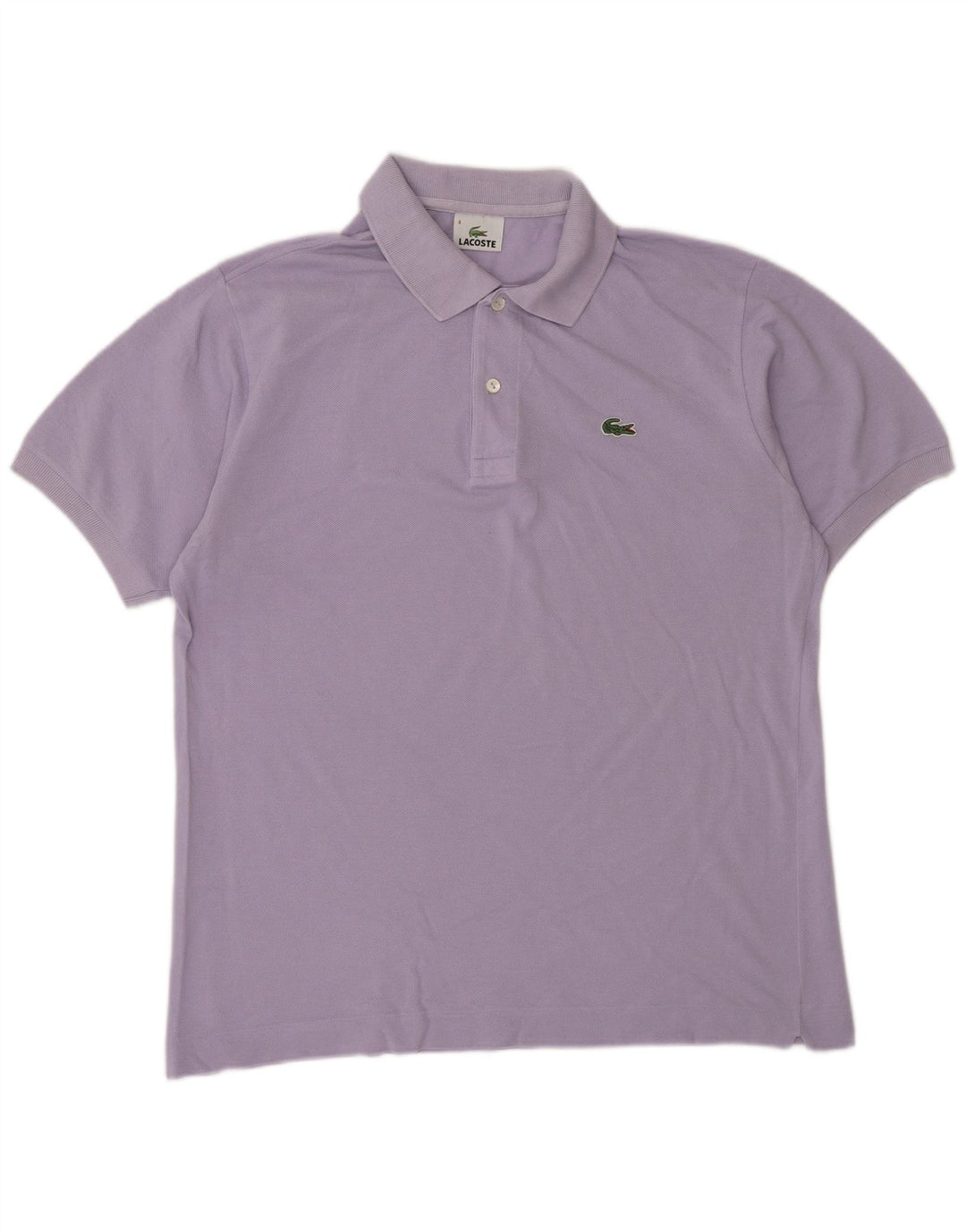 Ανδρικό πουκάμισο Polo Lacoste, Μέγεθος 4, Βαμβακερό μεσαίο μωβ