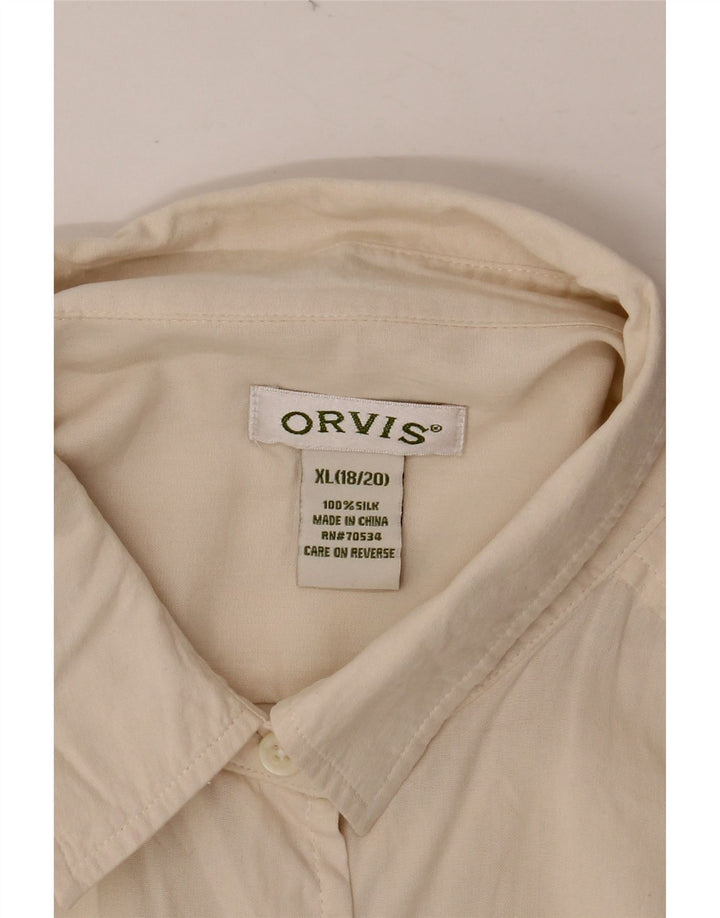Γυναικείο πουκάμισο ORVIS Oversized UK 18/20 XL Off White Silk