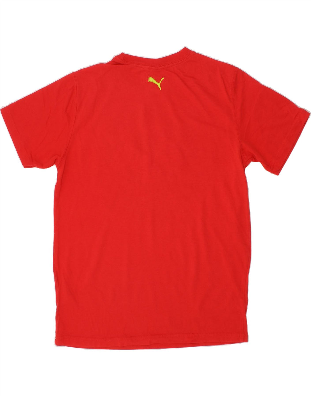 PUMA Boys Graphic T-Shirt Top 9-10 Years Medium Red Cotton Vintage Puma and Second-Hand Puma from Messina Hembry 