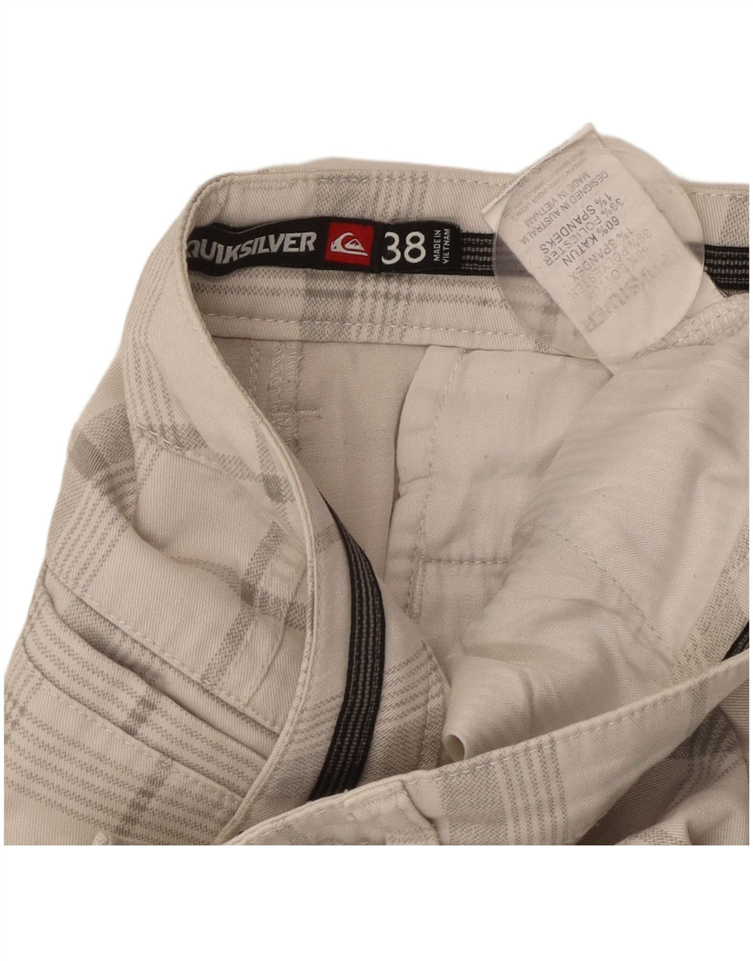 QUIKSILVER Ανδρικό σορτς Chino W38 XL Λευκό βαμβακερό