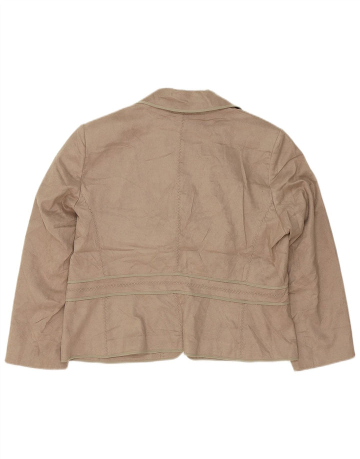 Marks & Spencer Γυναικείο Μπουφάν Blazer UK 18 XL Beige Polyester