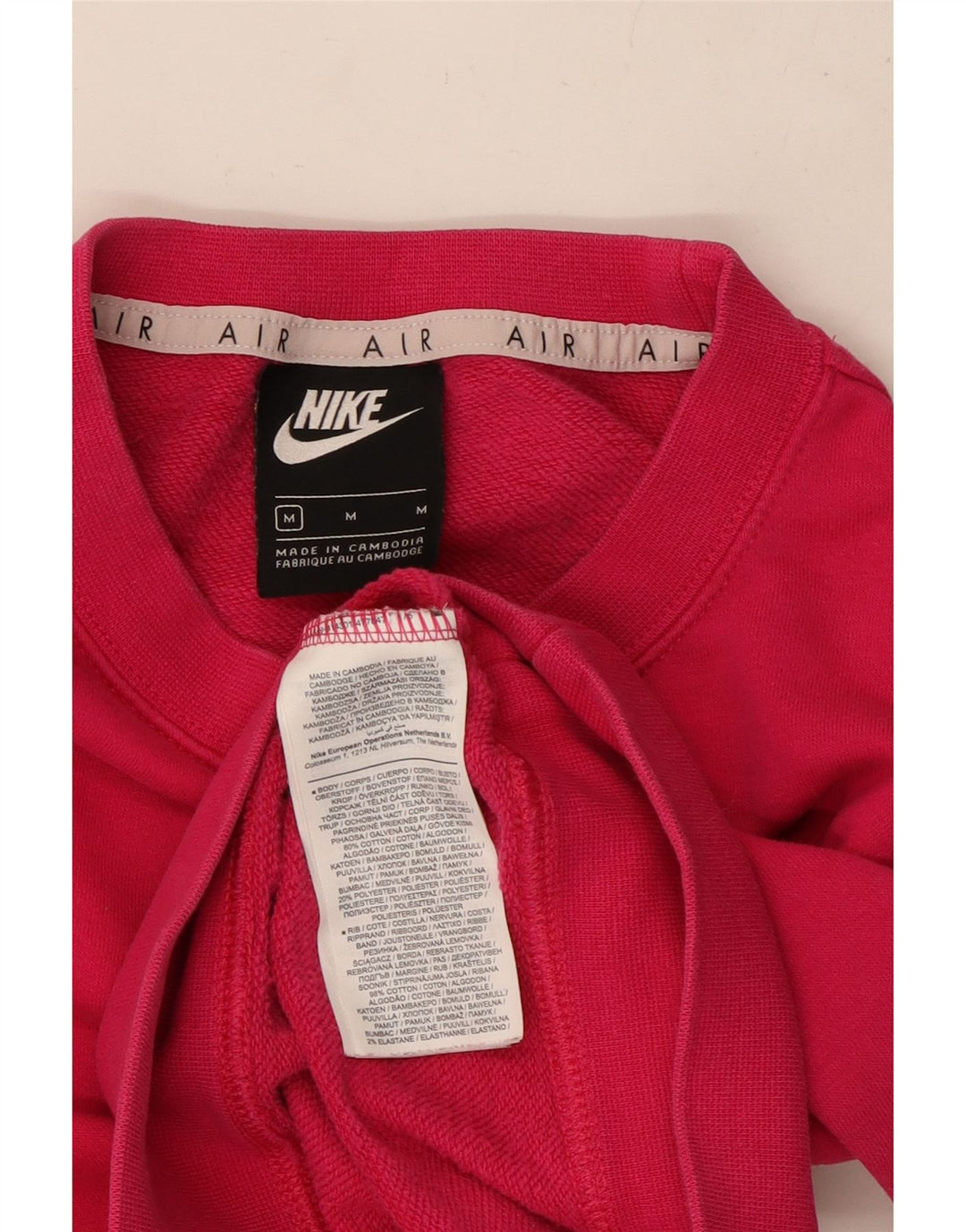 Γυναικείο φούτερ Nike Crop Graphic Jumper UK 14 Μεσαίο ροζ βαμβακερό