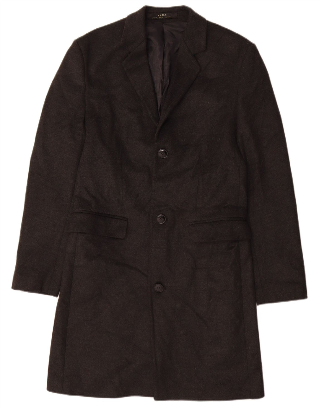 Zara Ανδρικό Πανωφόρι UK 36 Small Grey Polyester