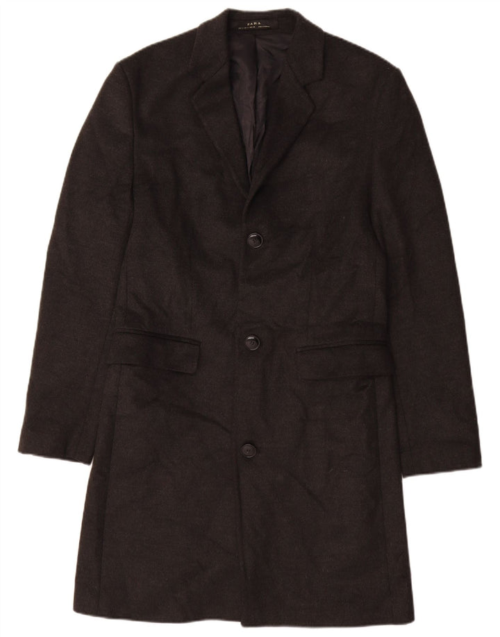 Zara Ανδρικό Πανωφόρι UK 36 Small Grey Polyester