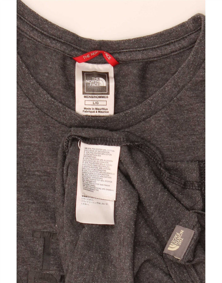 Ανδρικό γραφικό T-Shirt North Face Top Large Grey Flecked Polyester