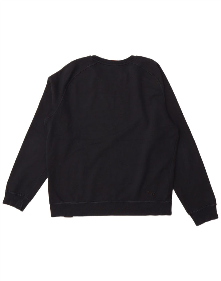 Ανδρικό γραφικό φούτερ PUMA Jumper Μεγάλο μπλε ναυτικό βαμβακερό