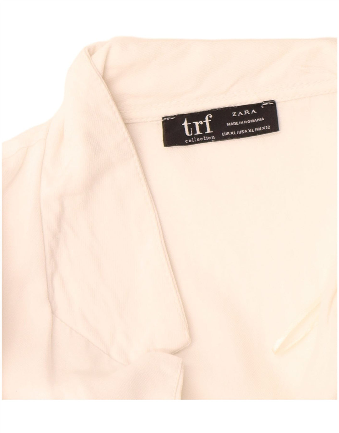 Zara Γυναικείο κοντομάνικο πουκάμισο Oversized UK 18 XL Λευκό