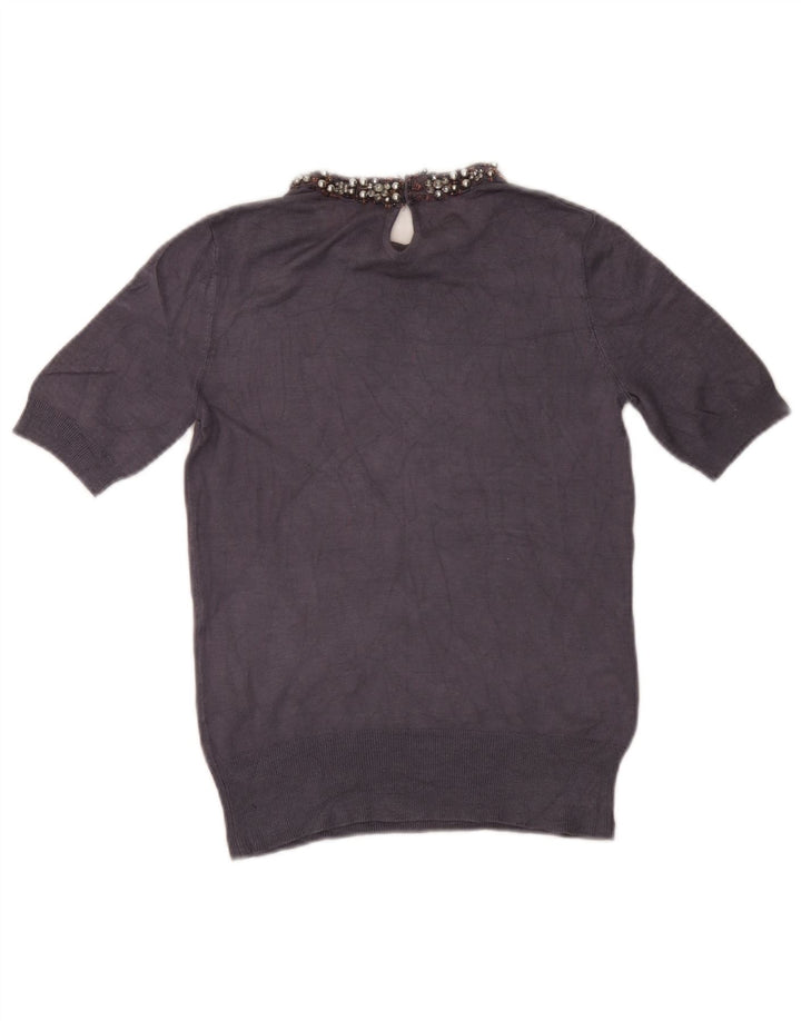 Zara Γυναικεία Μπλούζα Τοπ UK 12 Medium Navy Blue