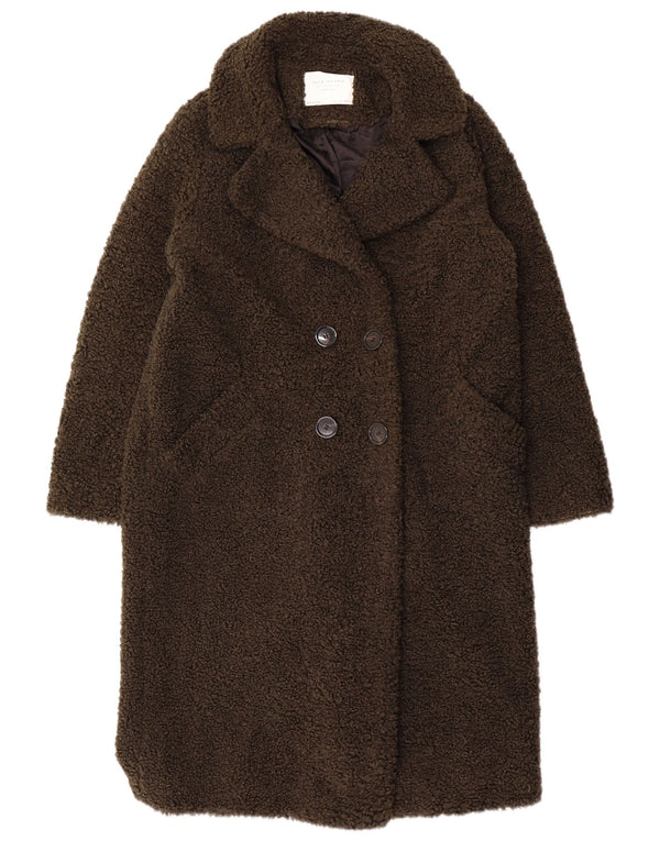 Γυναικείο παλτό Zara Teddy Bear UK 16 Large Khaki