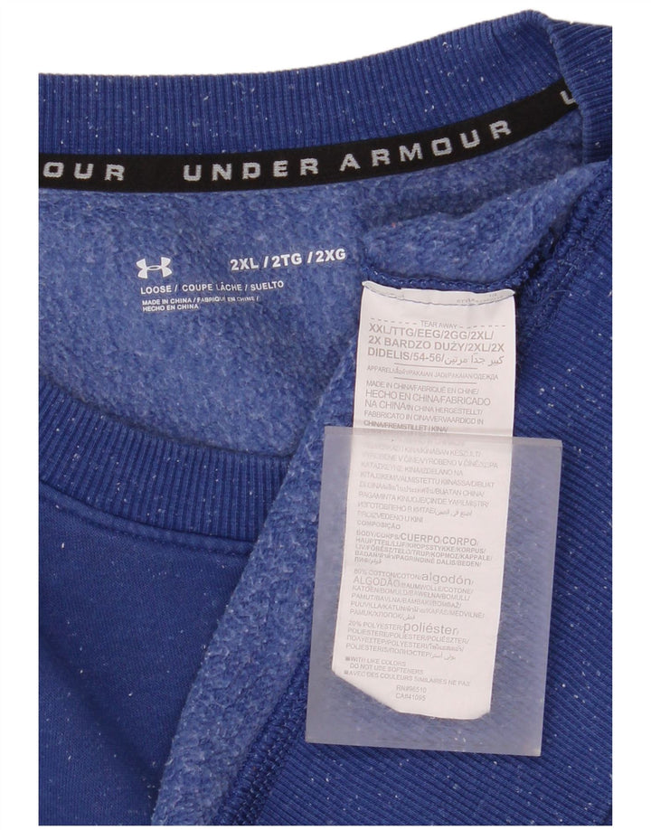 Under Armour Ανδρικό Φούτερ Jumper 2XL Μπλε βαμβακερό