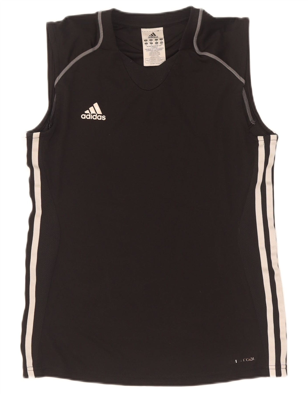 Adidas Γυναικείο γιλέκο Climacool Top UK 14 Μεσαίου Μαύρου Πολυεστέρα