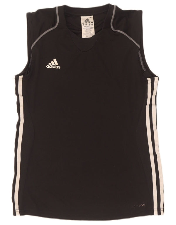 Adidas Γυναικείο γιλέκο Climacool Top UK 14 Μεσαίου Μαύρου Πολυεστέρα