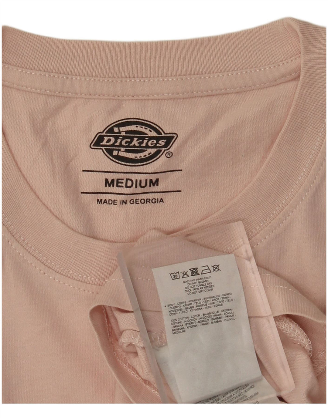 Ανδρικό T-Shirt Dickies Top Μεσαίο Ροζ Βαμβακερό