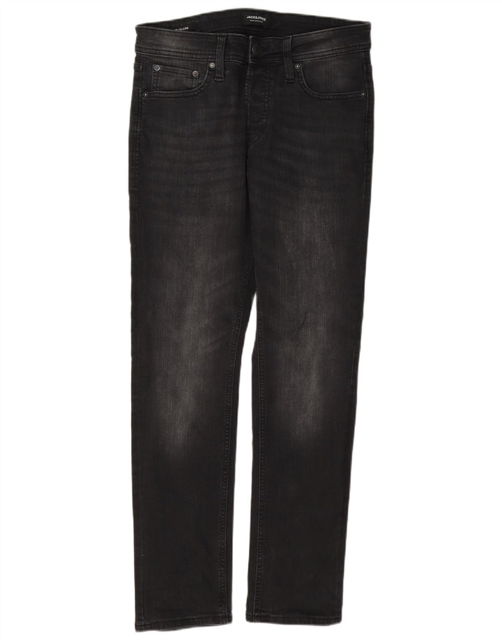 Jack & Jones Ανδρικό GLENN Slim Jeans W30 L32 Μαύρο βαμβακερό