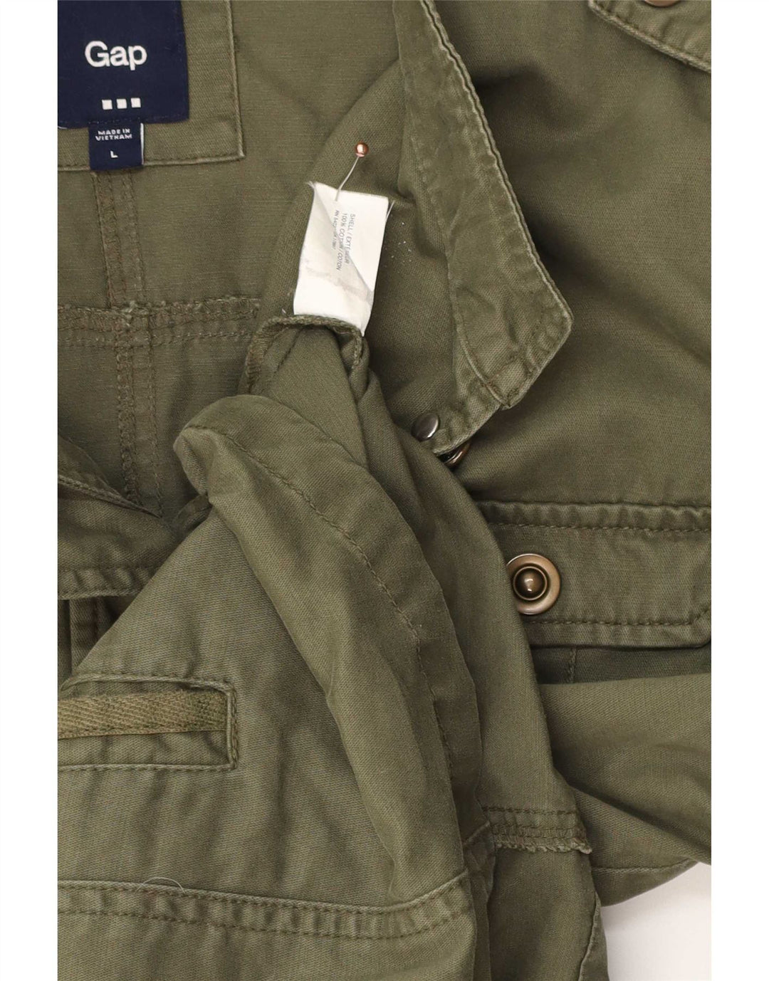 Γυναικείο Military Jacket Gap UK 14 Medium Khaki Cotton