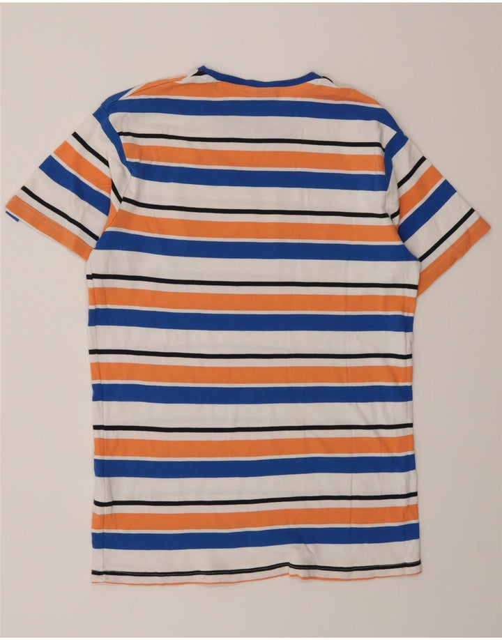 Ellesse Ανδρικό γραφικό T-Shirt Top Μικρό πολύχρωμο βαμβακερό ριγέ