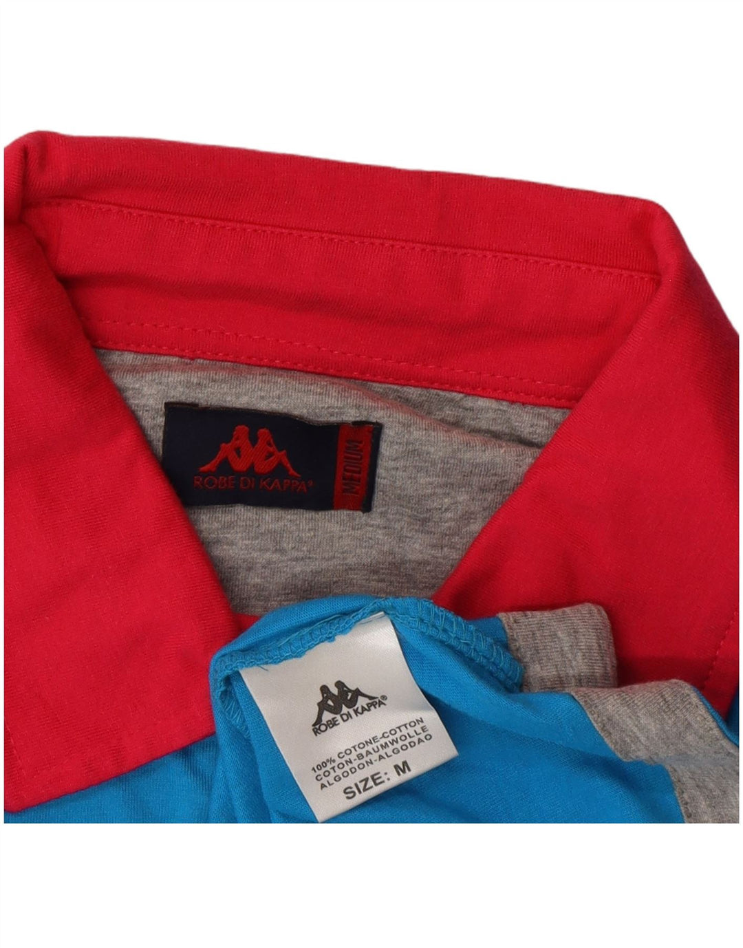 Ανδρικό μπλουζάκι πόλο Kappa Βαμβακερό μεσαίο μπλε ριγέ