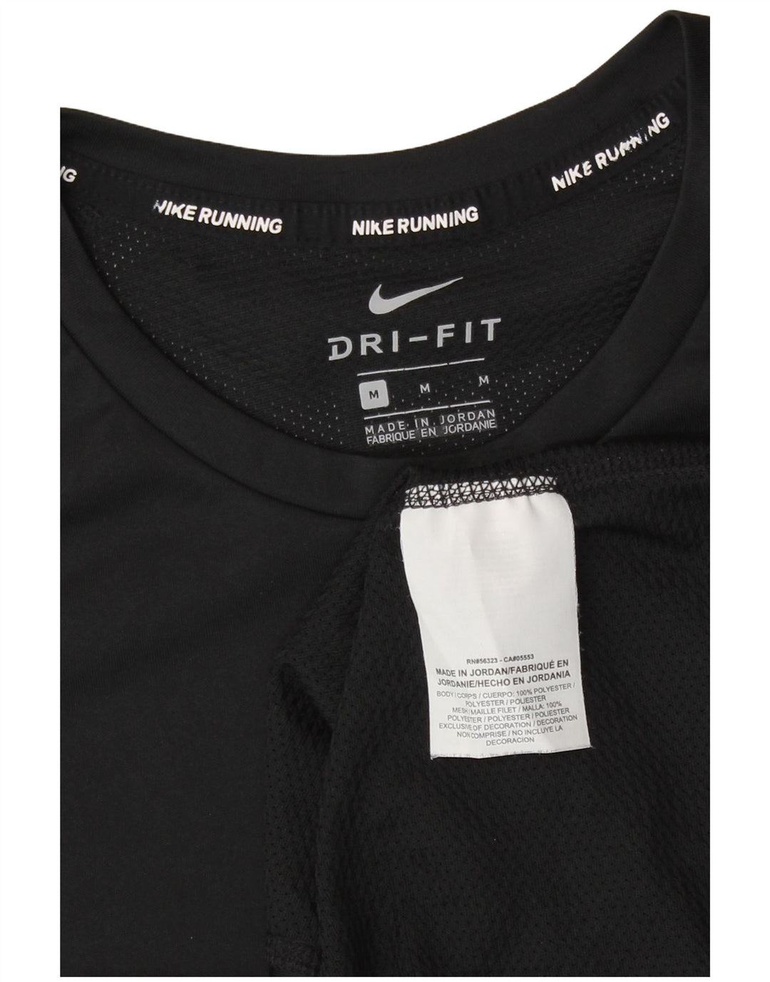Ανδρικό T-Shirt Nike Dri Fit Top από μεσαίο μαύρο πολυεστέρα