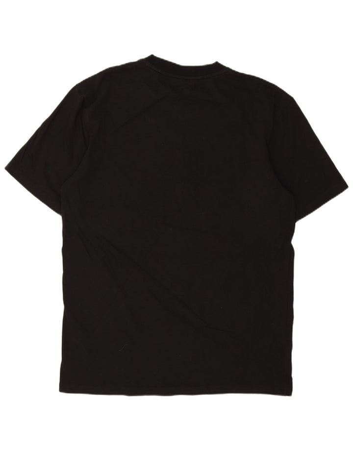 HUGO BOSS Mens T-Shirt Top Medium Black Cotton
