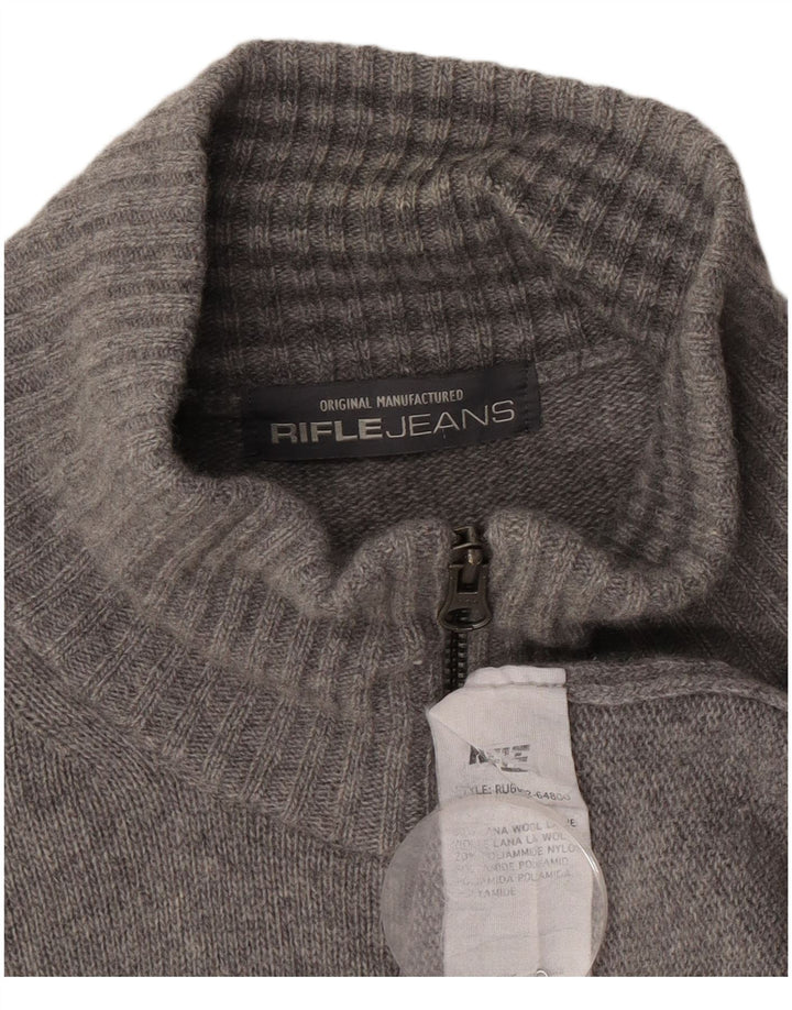 Ανδρικό πουλόβερ Rifle Cardigan 2XL Γκρι μαλλί