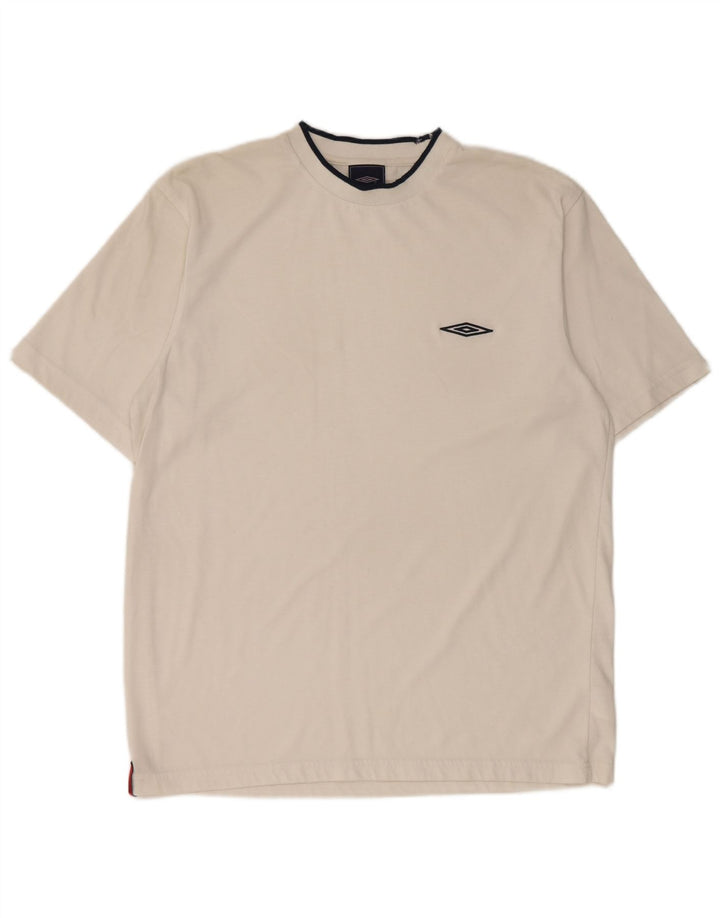 Ανδρικό T-Shirt Umbro Top Large White Polyester