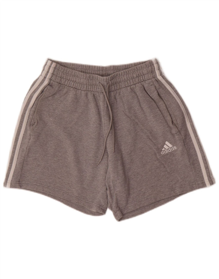 Ανδρικό αθλητικό σορτς Adidas από μεσαίο γκρι βαμβακερό