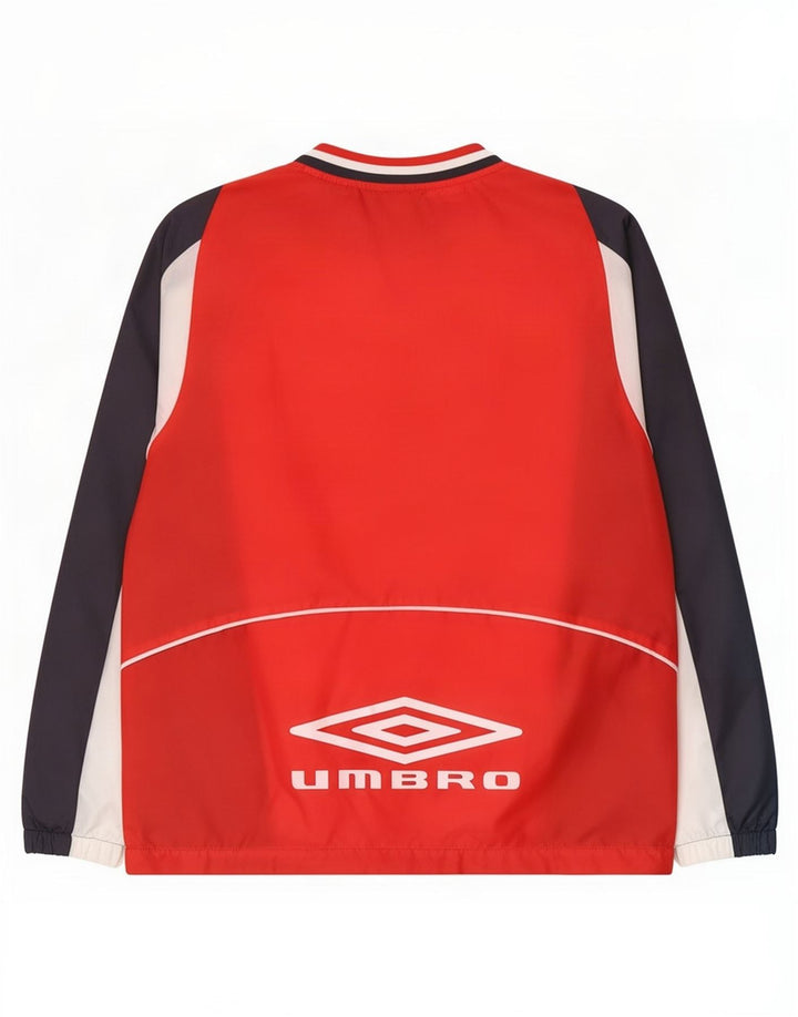Ανδρική φόρμα πουλόβερ Umbro Top Jacket Μικρό Κόκκινο Colourblock Πολυεστέρας