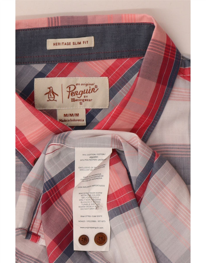 Πουκάμισο Penguin Heritage κοντομάνικο μεσαίο πολύχρωμο καρό