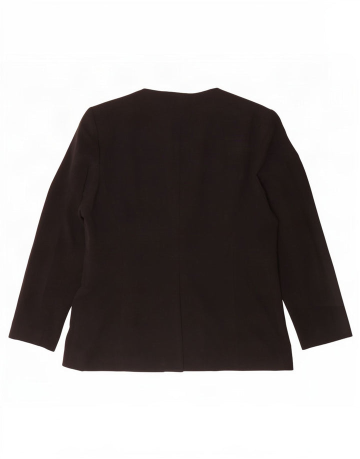 Marks & Spencer Γυναικείο Open Blazer Jacket UK 14 Medium Black Polyester