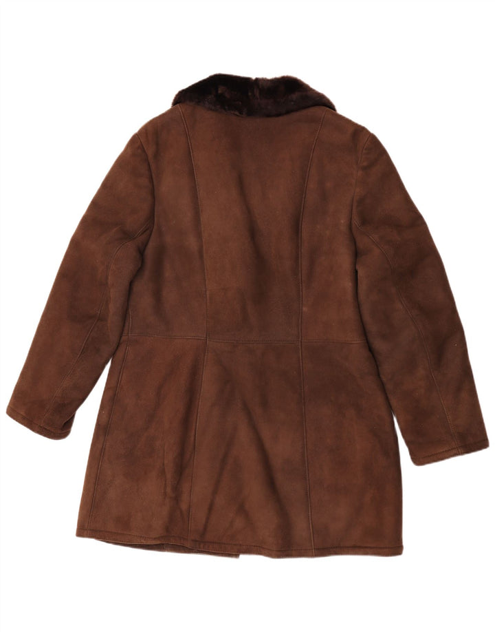BWS Γυναικείο Παλτό Shearling EU 44 XL Καφέ