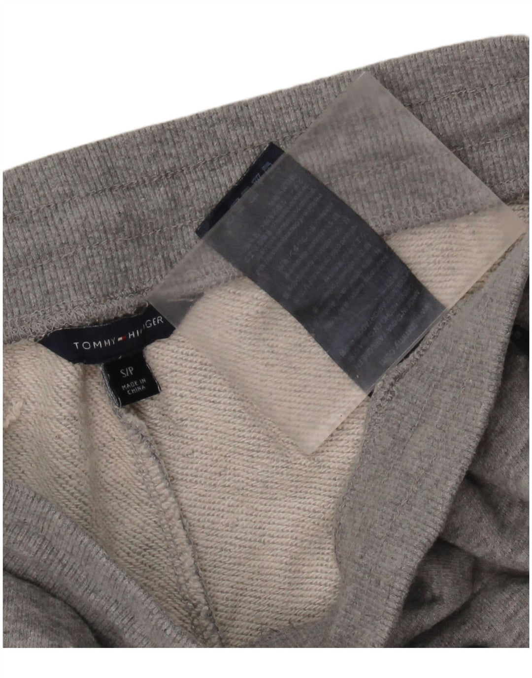 Ανδρική αθλητική φόρμα Tommy Hilfiger Παντελόνι Joggers Μικρό Γκρι Βαμβακερό
