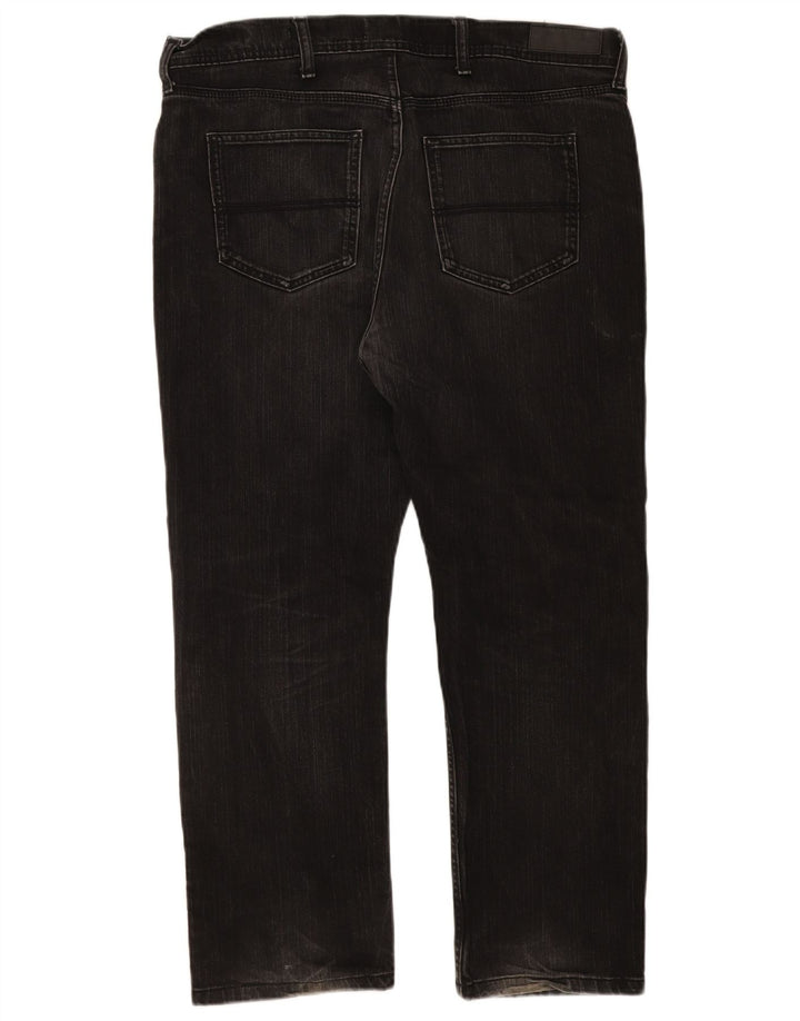 Ανδρικό τζιν κανονικό ίσιο Marks & Spencer W38 L29 Μαύρο βαμβακερό