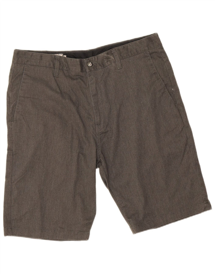 Ανδρικό σορτς Chino Volcom W36 μεγάλο γκρι βαμβακερό