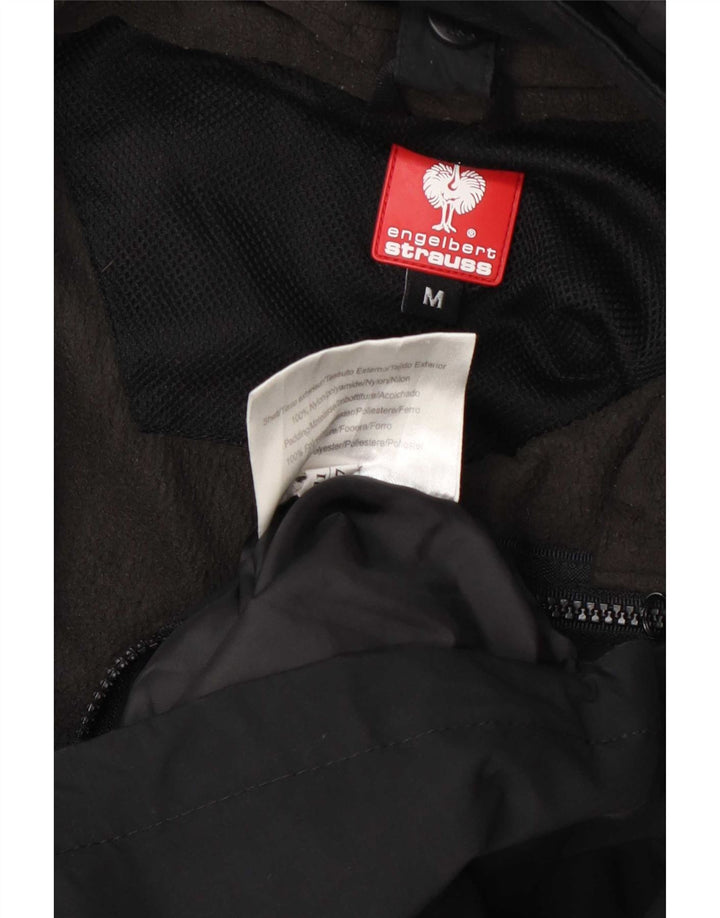 Γυναικείο μπουφάν βροχής με κουκούλα Engelbert Strauss UK 14 Medium Black Nylon