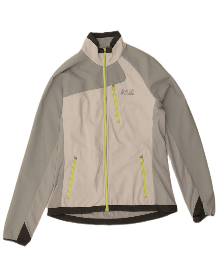 Jack Wolfskin Γυναικεία αθλητική φόρμα Top Jacket UK 10 Small Grey Colourblock