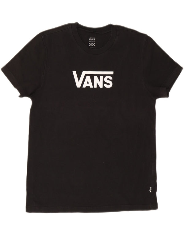 Vans Γυναικείο T-Shirt Top UK 12 Medium Black